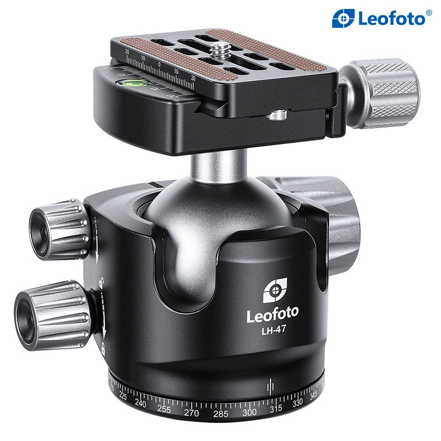 LEOFOTO LH-47R Dual Drop-Notches & Low-Profile Ball Head