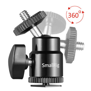 SMALLRIG 1/4" Camera Hot Shoe Mount with Additional 1/4" Screw (2pcs Pack) 2059