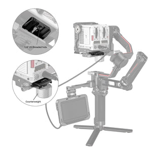 SMALLRIG Manfrotto Quick Release Plate for DJI RS 2/RSC 2/Ronin-S Gimbal 3158(DISCONTNUED)