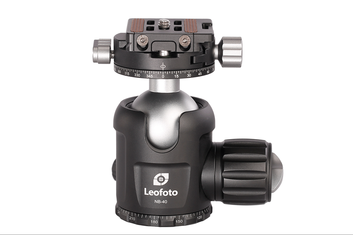 LEOFOTO Ballhead with Quick Release Clamp and Tension Knob NB-40
