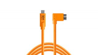 TetherTools TetherPro USB-C to 3.0 Micro-B Right Angle, 15' 4.6m Orange