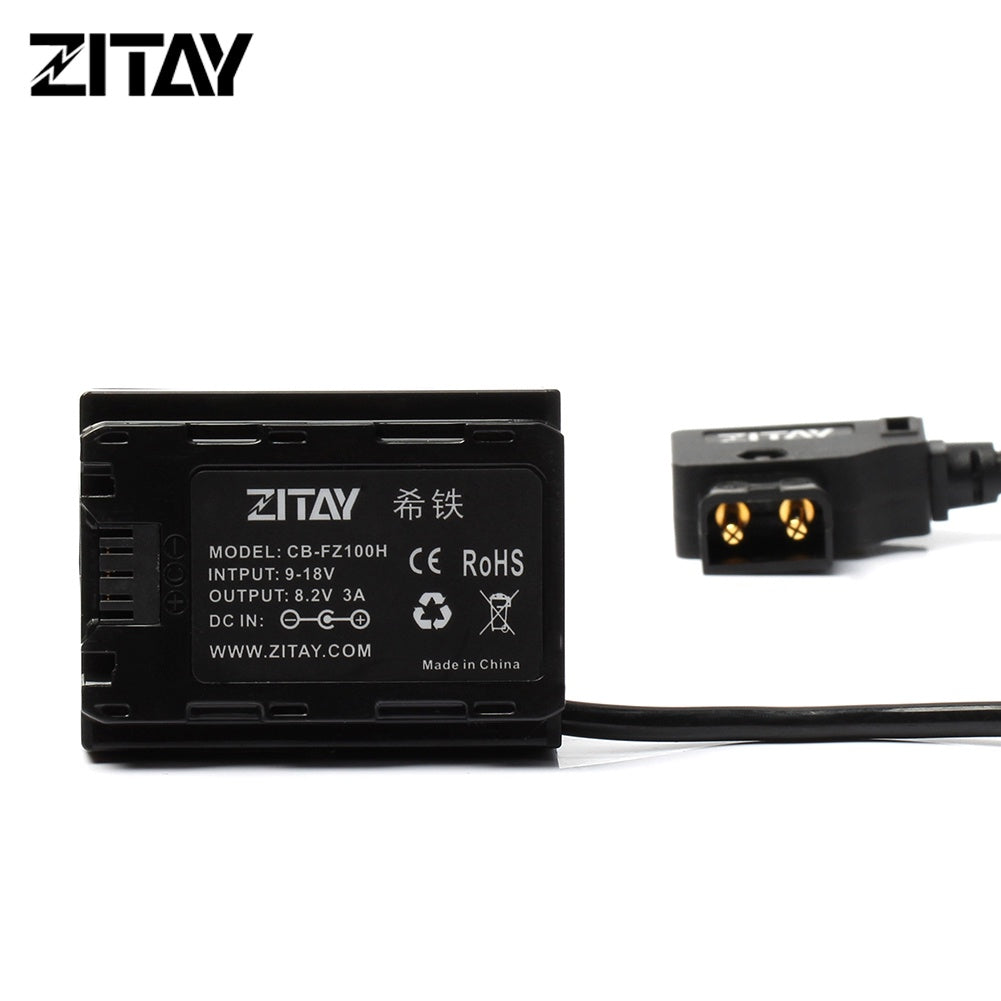 CCTECH ZITAY DTAP to FZ-100 Dummy battery Straight Cable for Sony A9, A7iii, A7Siii DTAP转FZ-100假电池