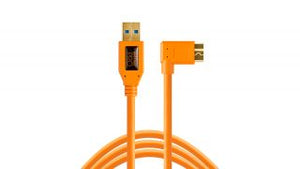 TetherTools TetherPro USB 3.0 Micro-B R-Angle 15' Orange